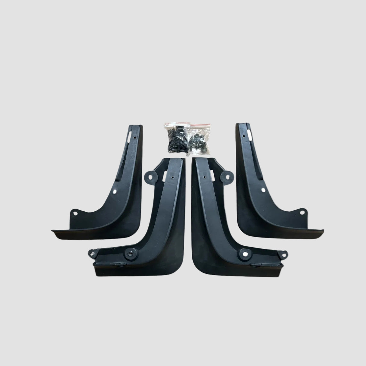 Stænklapper i sort til Tesla model S. Nem montering med clips