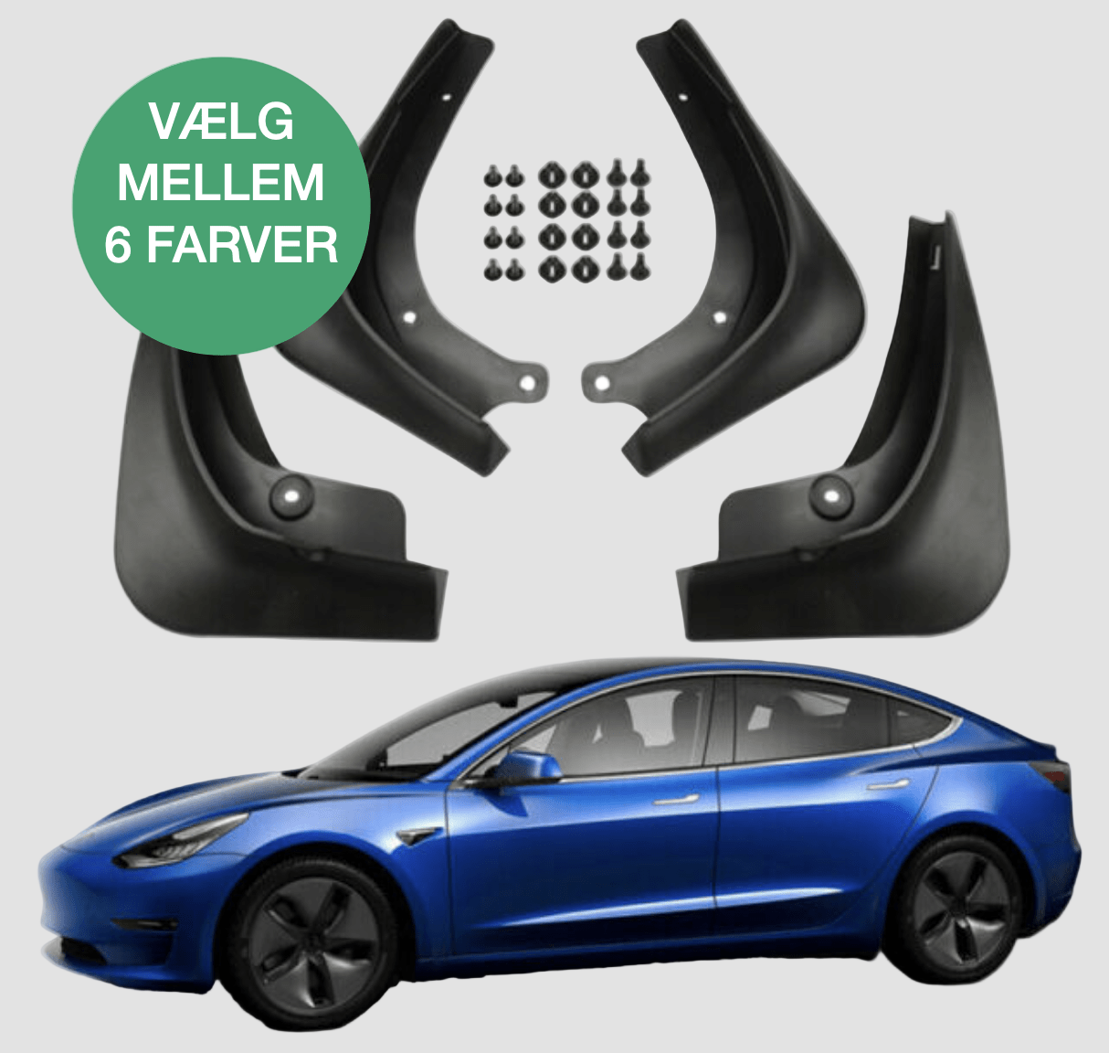 Køb mudflaps og andet tilbehør til din elbil hos GreenCarGear