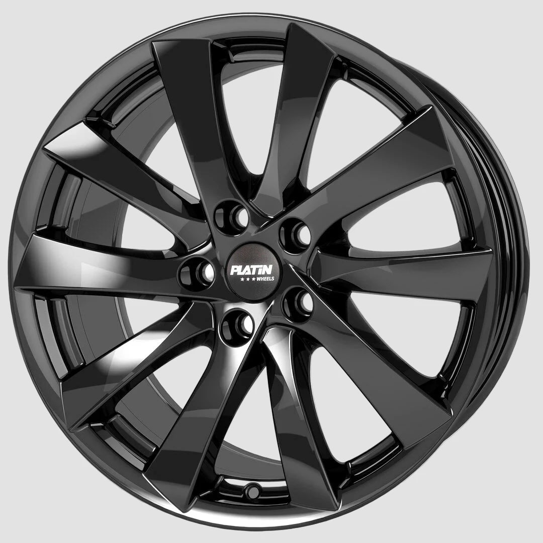 Platin P106 diamant-sort alufælg til Tesla Model Y.