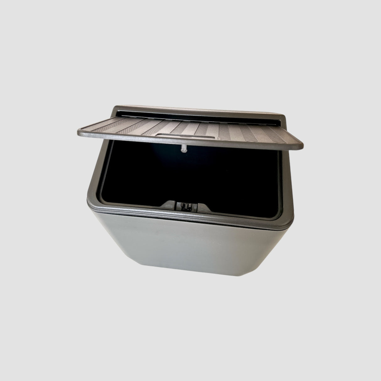 Affald/opbevaringsboks med kliklåg (bagsædet) – Passer til Tesla Model Y Juniper (2025-)