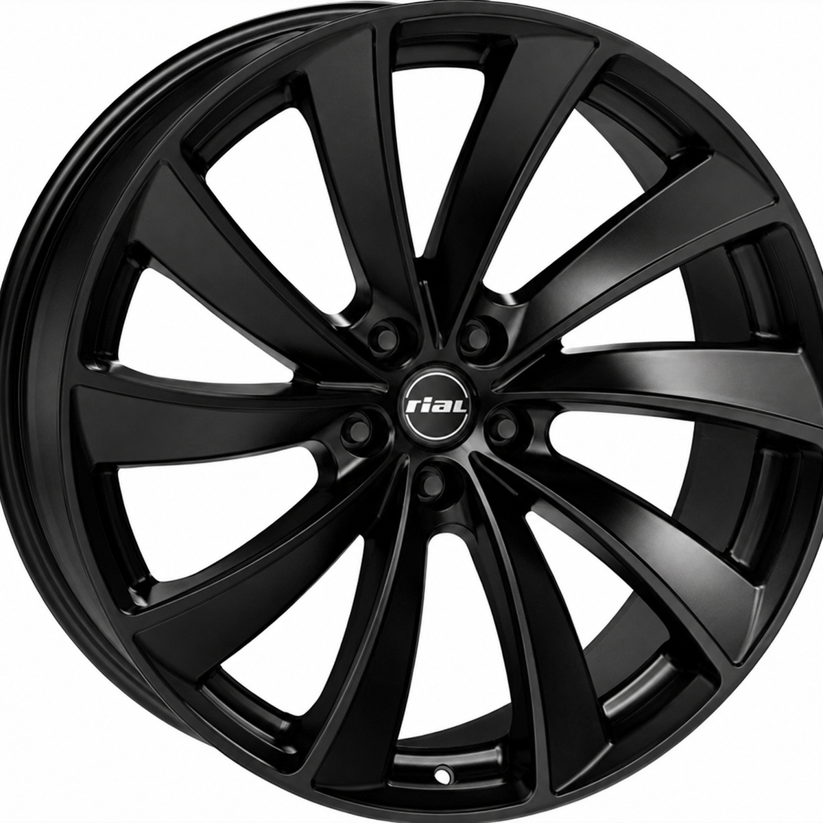 Sort Rial Lugano 18" alufælg – komplethjul med vinterdæk til Tesla Model 3