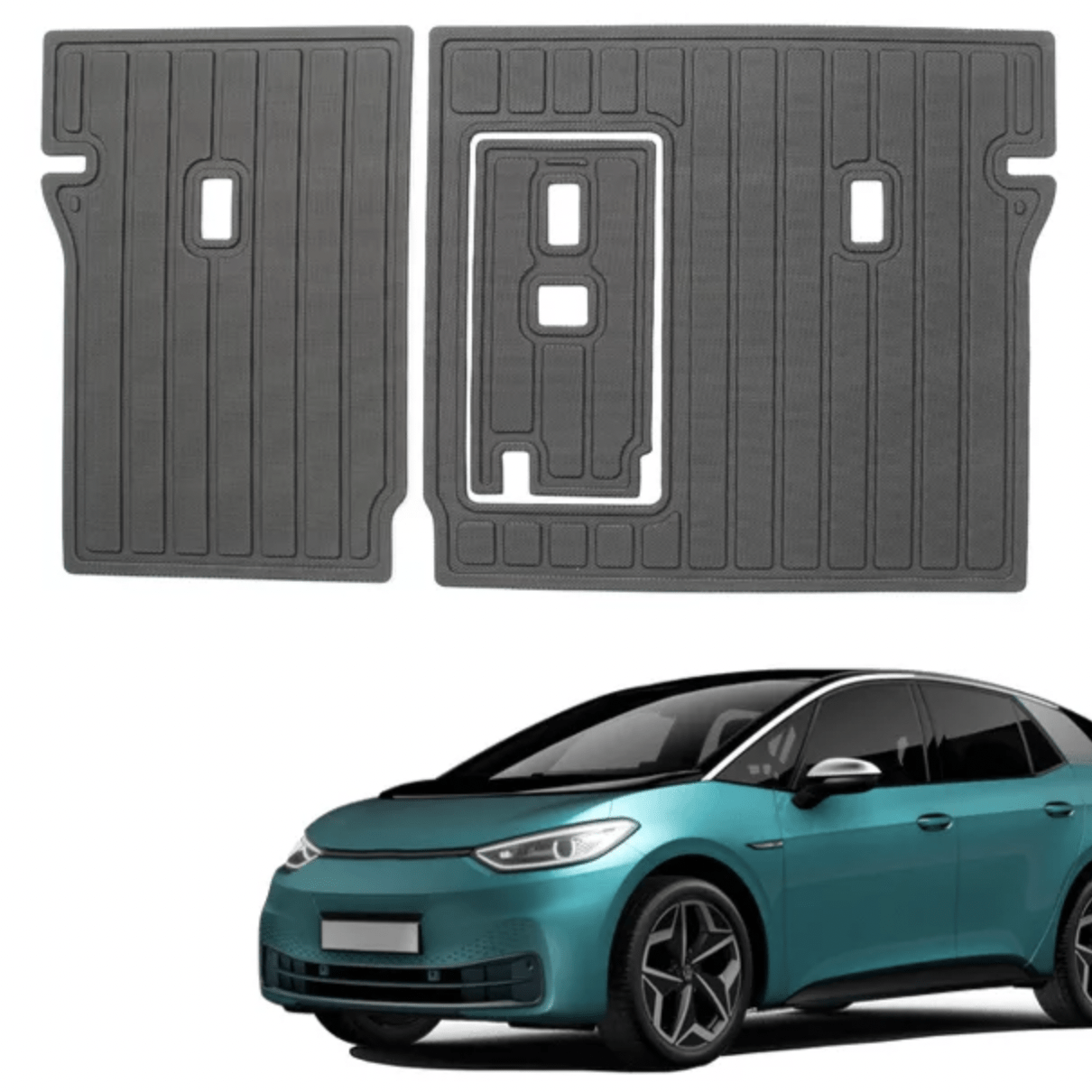 ID.3 med rygbeskytter der kan monteres i bilen