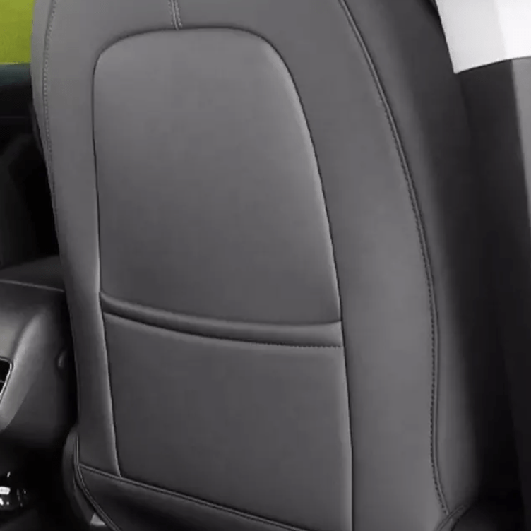 Tættere billede af ryglænsbeskytter som er monteret på ryglæn