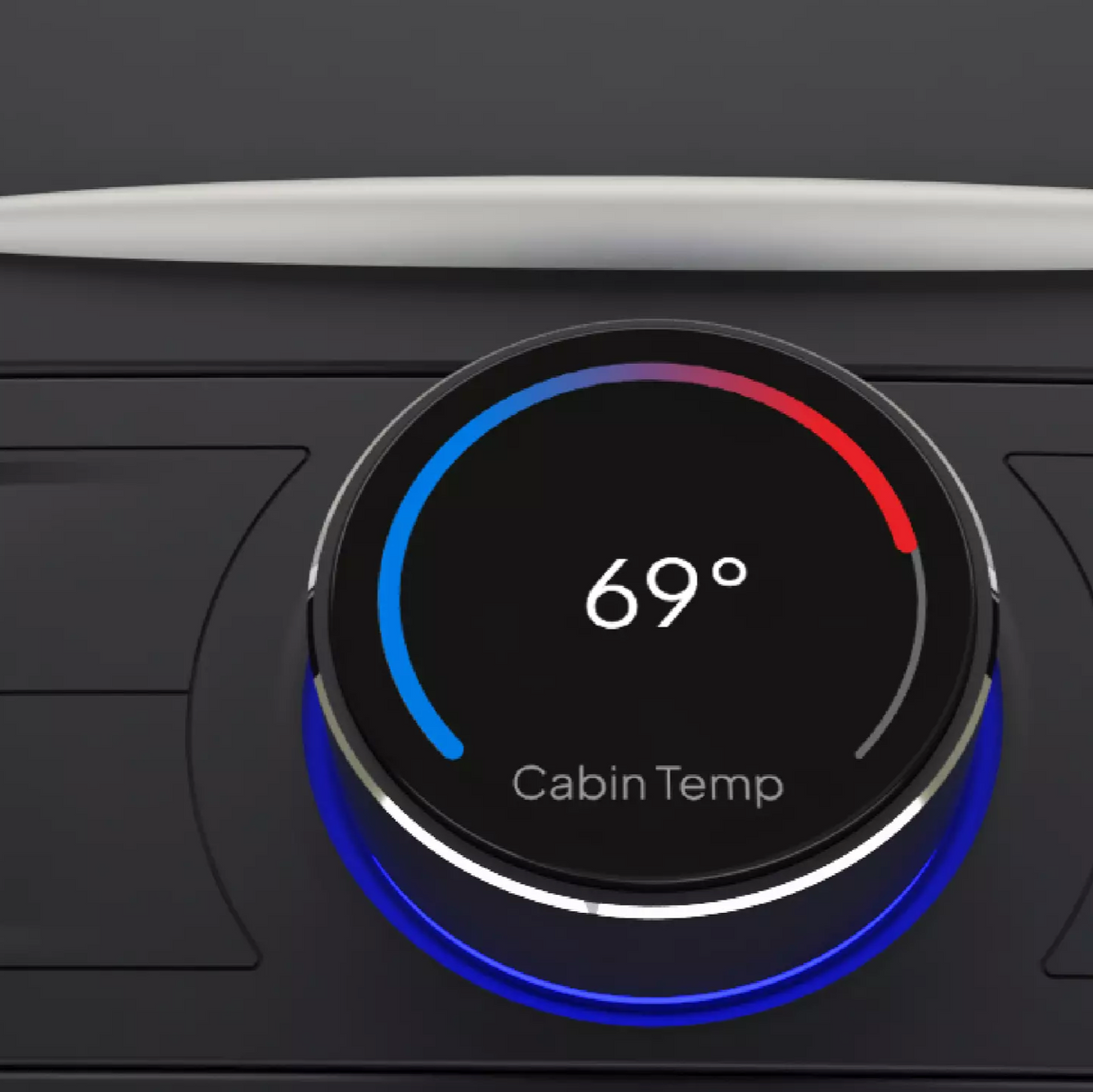 s3xy knob som viser temperaturen den er sættet til