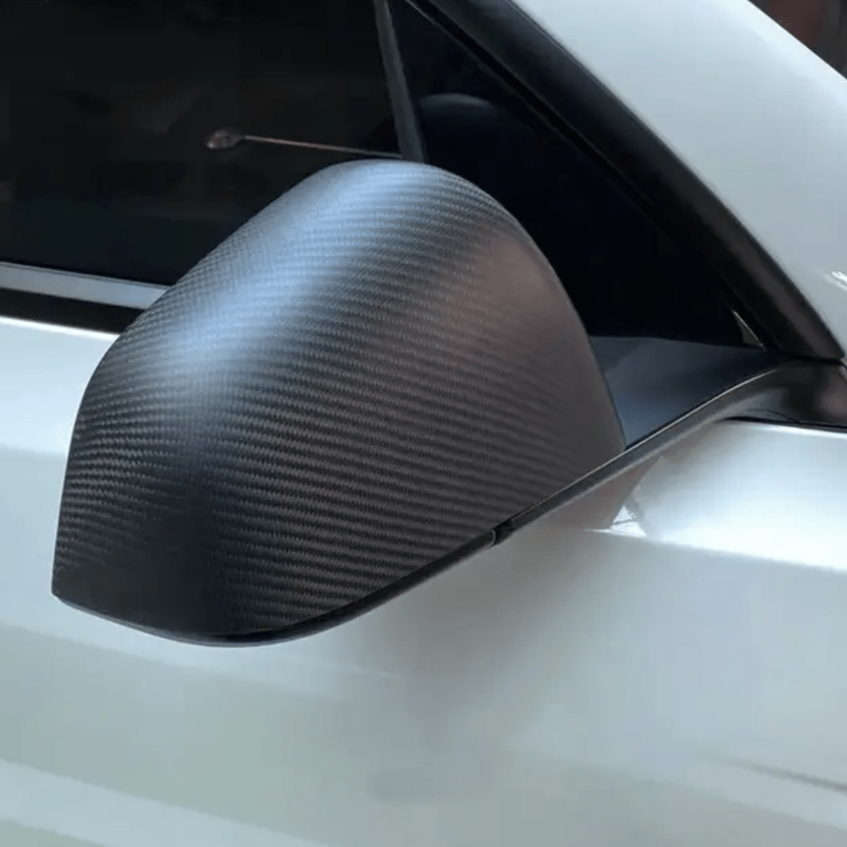 Cover til sidespejl i ægte carbonfiber til Tesla Model 3/Y