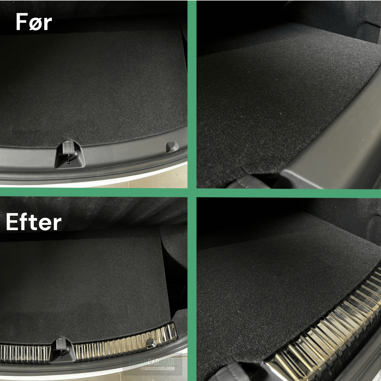 Læssekantbeskytter i børstet stål, passer til Tesla Model Y