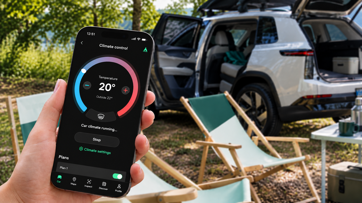Škoda Camp Mode: Sådan sover du i din Elroq eller Enyaq