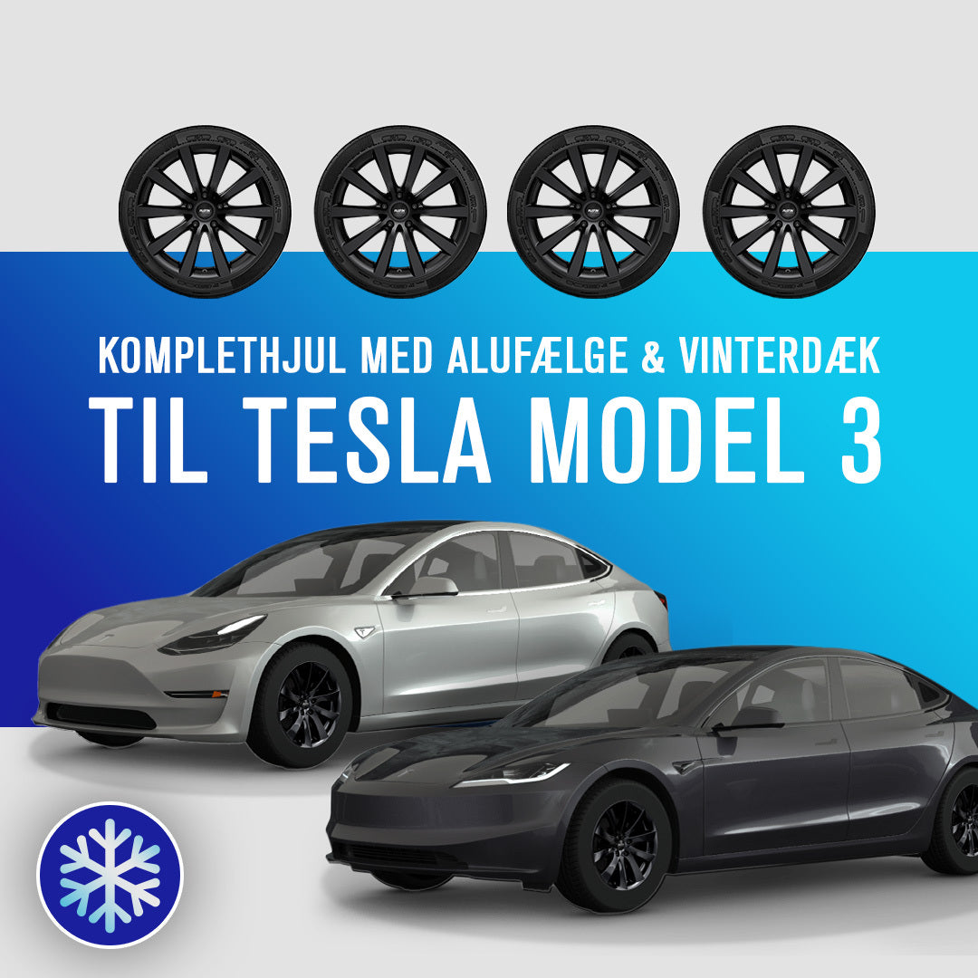 18" komplethjul med vinterdæk - Tesla Model 3