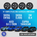 19" komplethjul med vinterdæk - Enyaq/Elroq/ID.4/Audi Q4/Cupra Tavascan