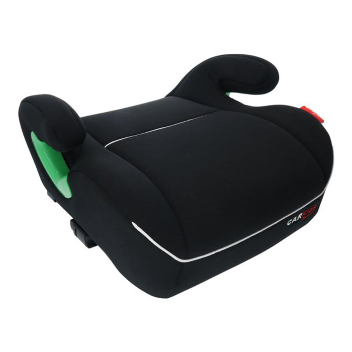 CarKids Isofix selepude R129 set fra siden med rødt sikkerhedsmærke og CarKids-logo