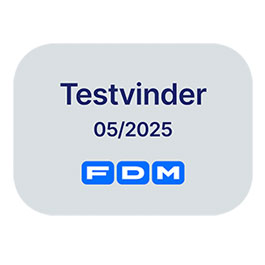 FDM Testvinder 05/2025 badge for Recaro Axion 1 autostol