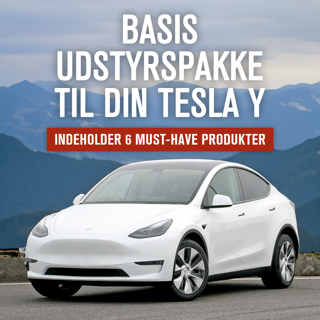 Basis udstyrspakke til Tesla Model Y med 6 must-have produkter.