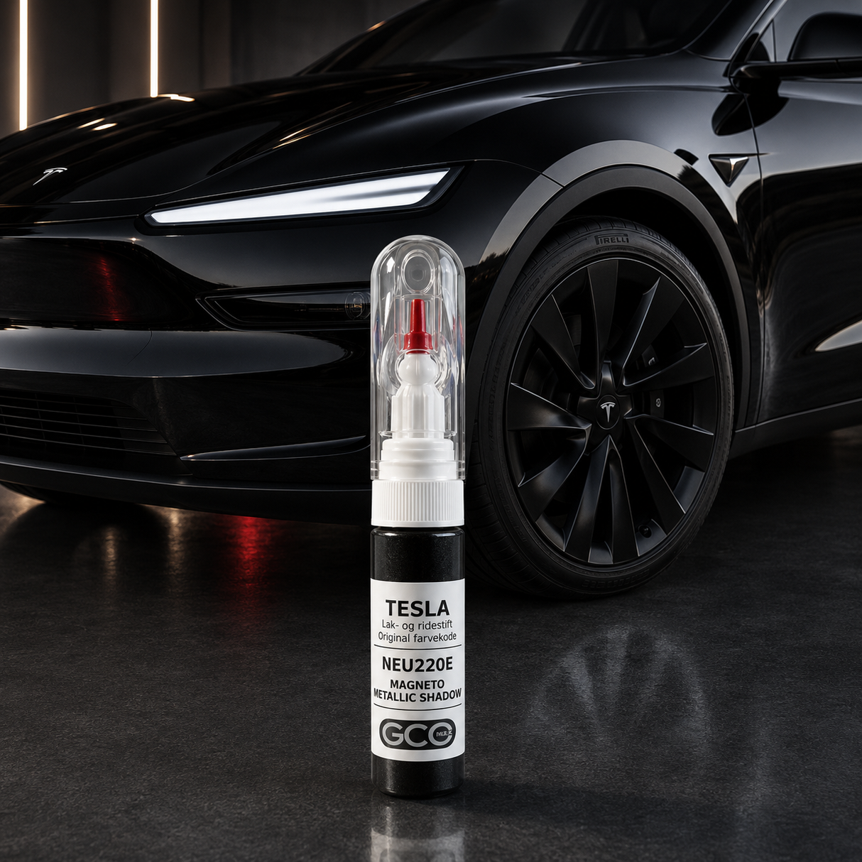 Lakstift til Tesla org. fælge