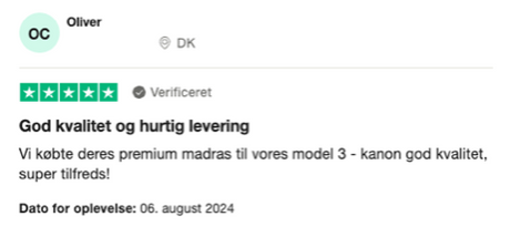 Luftmadras til elbil kunde anmeldelse