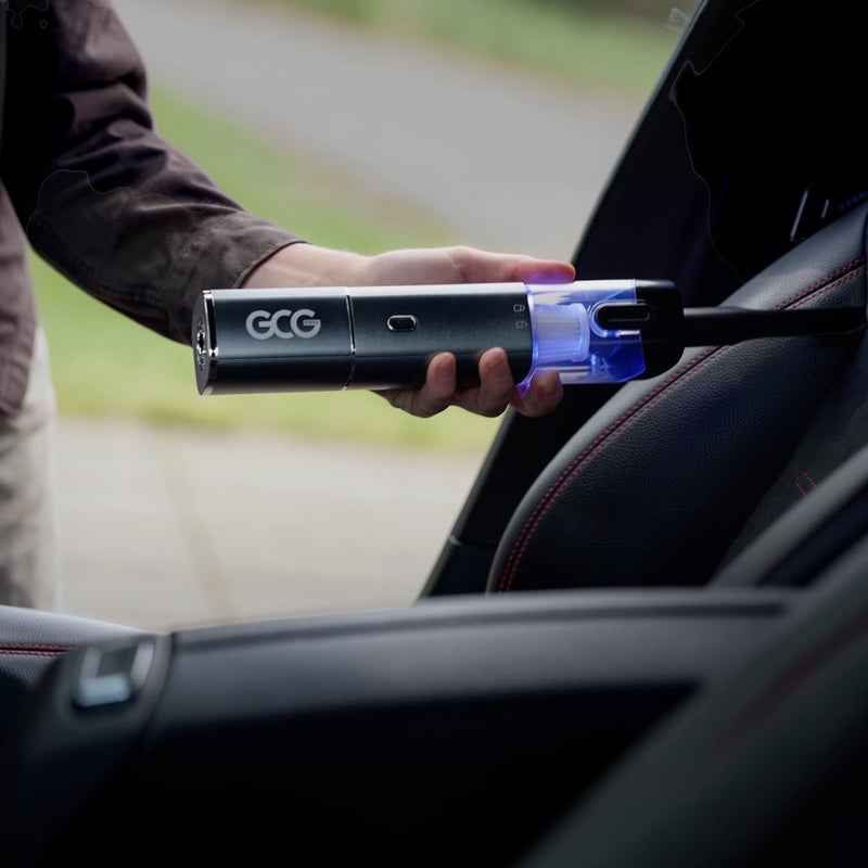 GCG MAX TurboClean – trådløs støvsuger til bil med 12.000 Pa