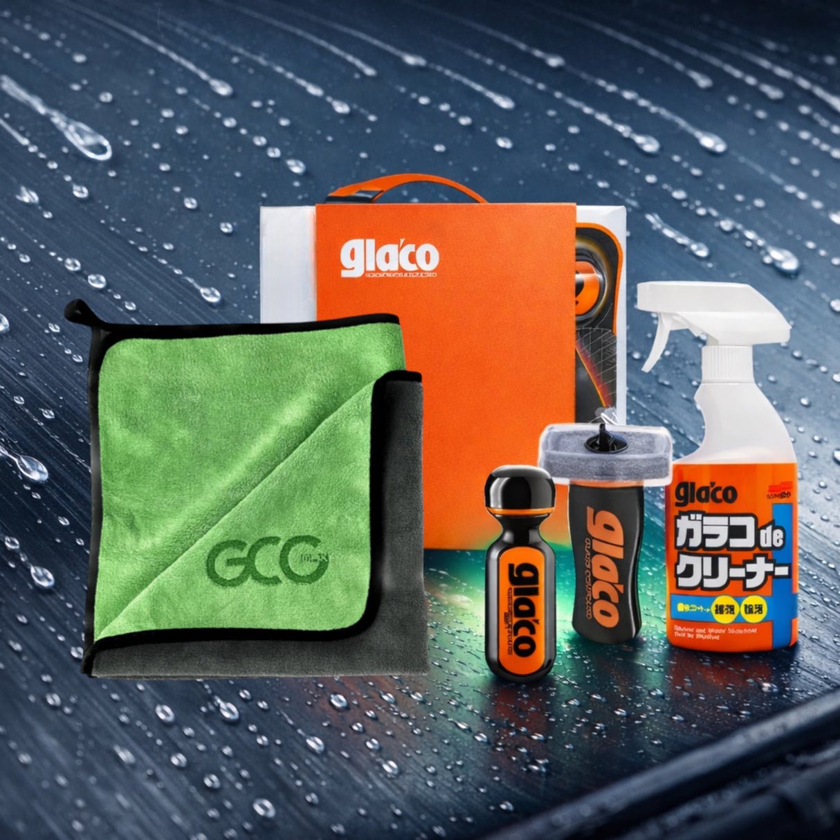 Soft99 Glaco glascoating kit 3-i-1 + Mikrofiberklud