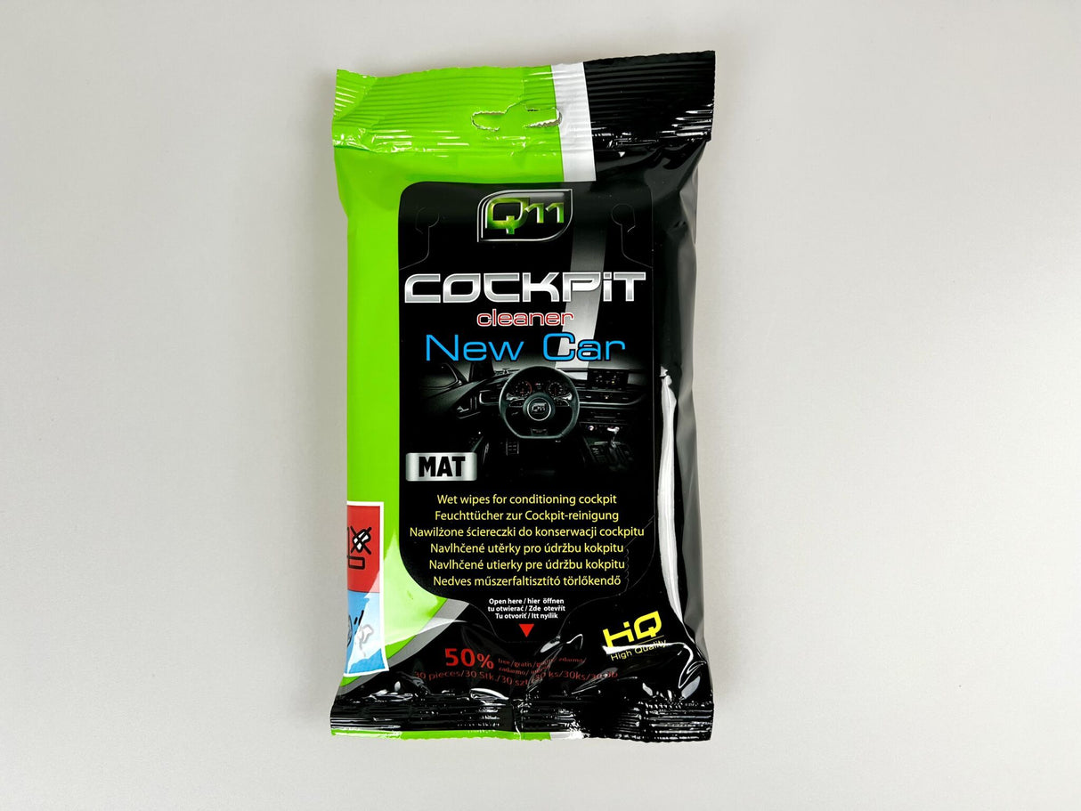 Cockpit Wipes  – mat finish.