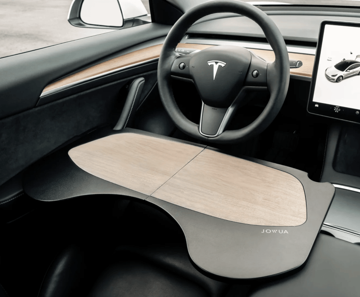 Jowua foldebord designet til Tesla Model 3 og Tesla Model Y