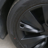 Nærbillede af MV Spiral hjulkapsel, der viser hullet til ventilen