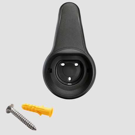 Sort kabelholder med skruer 