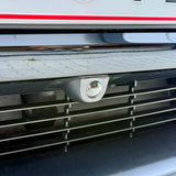 front kamera cover monteret på en Tesla Model Y Juniper