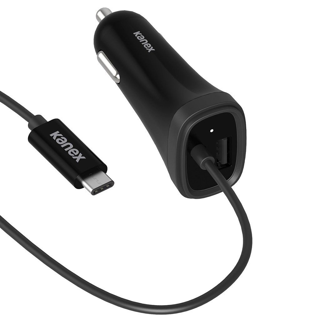 Kanex USB-C Car Charger. 15+5W