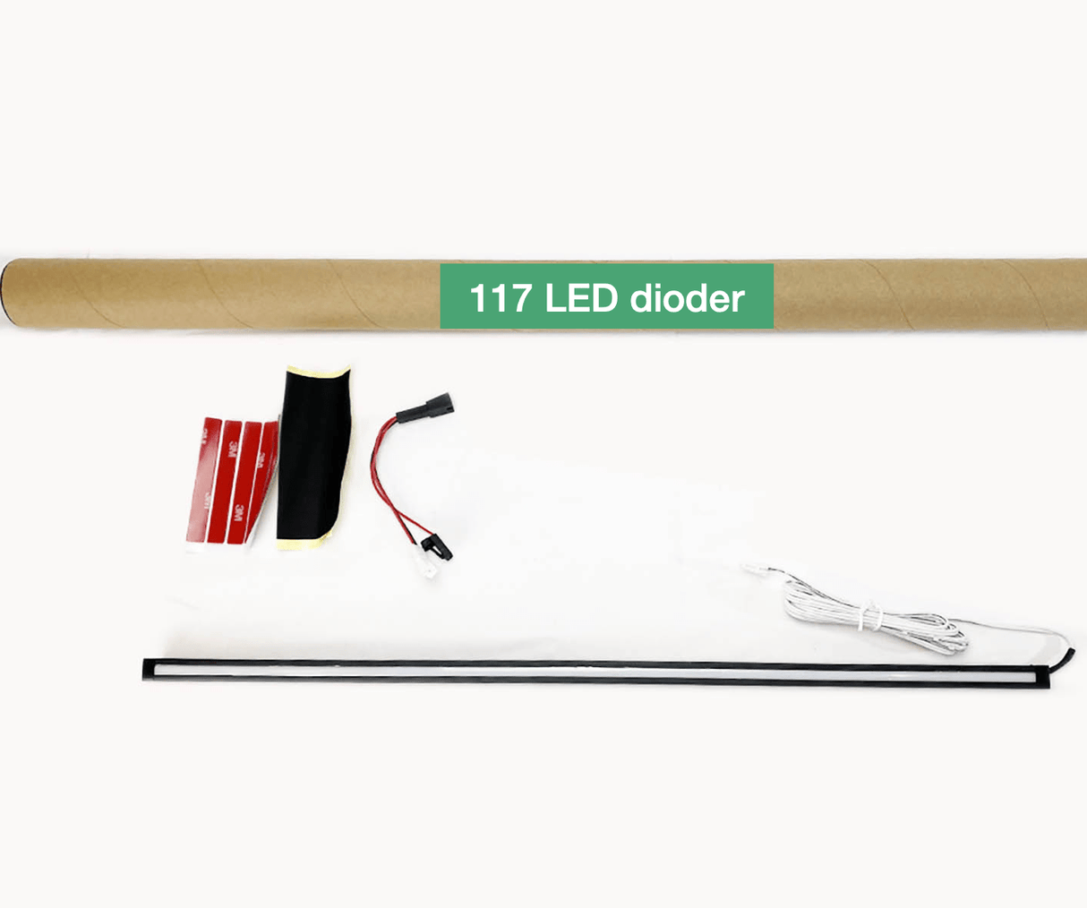 LED lys med 117 dioder til bagagerum. (1248 LUMENS - 12.000 k).