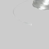 Plastikslangen som sættes ind i lyskilderne.