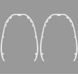 Skinner til montering langs kanten af ryglænet på Tesla Model 3 Highland.