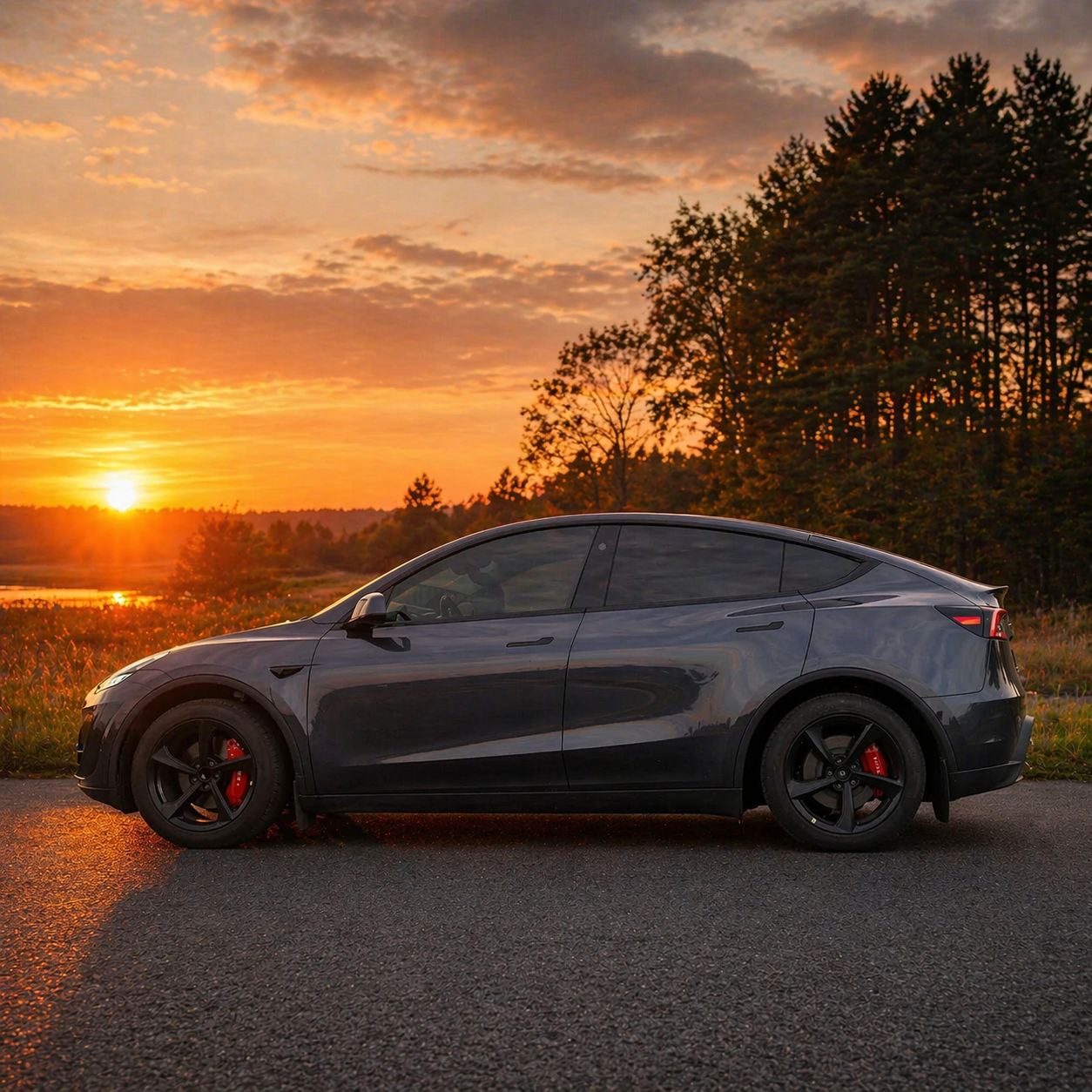 GCG MAX Cover til bremsekalibre - Passer til Tesla Model Y 2025- Juniper