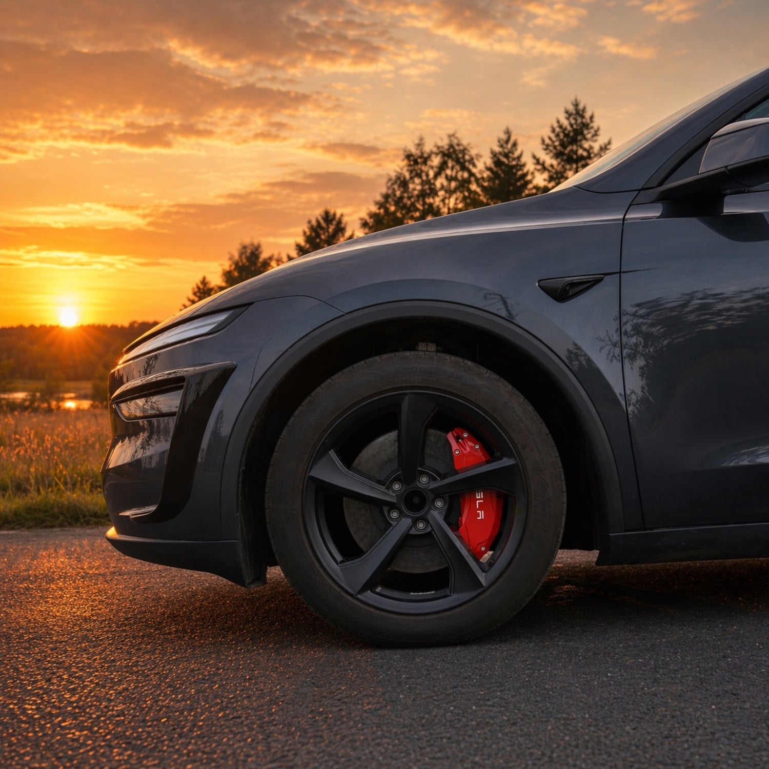 GCG MAX Cover til bremsekalibre - Passer til Tesla Model Y 2025- Juniper