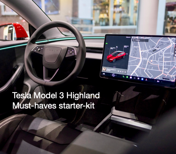 Start-pakke til Tesla Model 3 2024 Highland