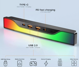 4 i 1 Multiport USB HUB med ambient light