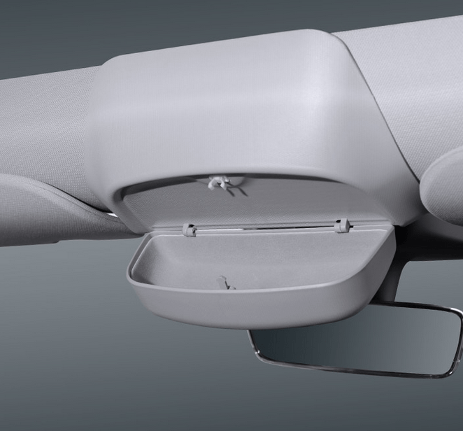 Solbrilleholder – designet til Tesla Model 3/Y