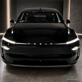 Folie til lystribe - Tesla Model Y 2025 Juniper – Mat sort med TESLA tekst
