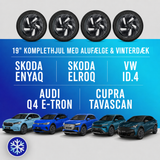 19" komplethjul med vinterdæk - Enyaq/Elroq/ID.4/Audi Q4/Cupra Tavascan