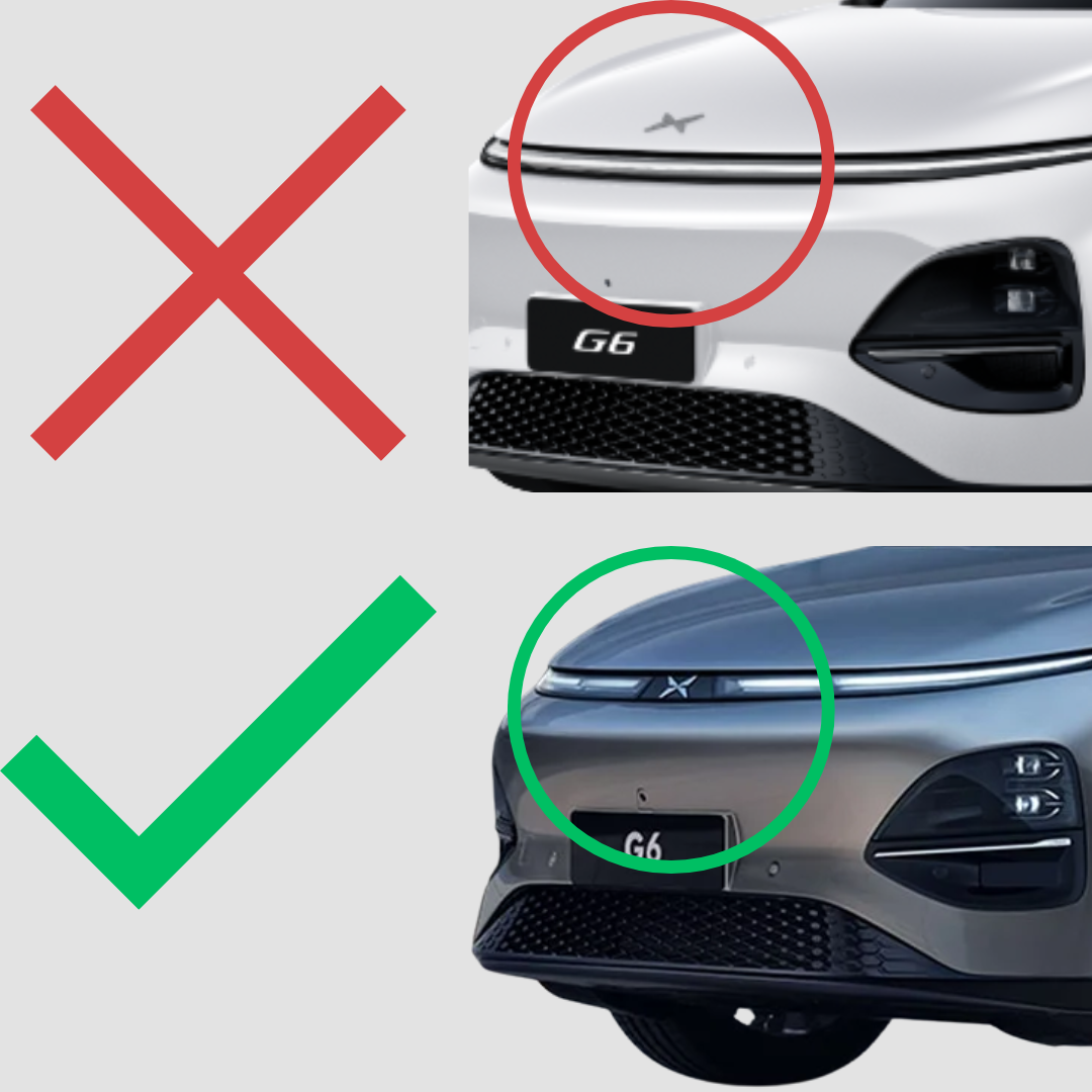 Emblemcover til frontlogo - XPENG G6