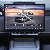 Skærmbeskytter til konsolskærmen i en Zeekr 7x.