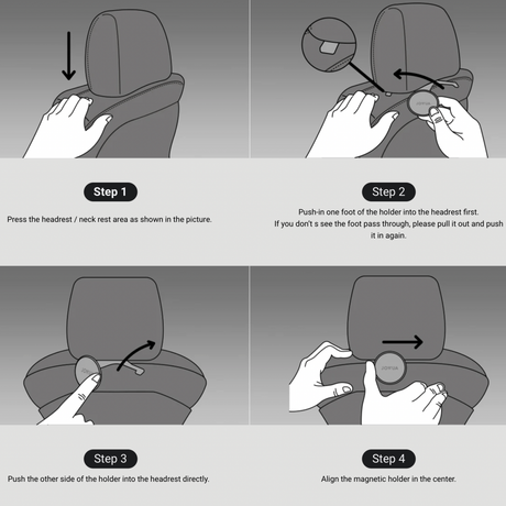 En forklaring på hvordan man nemt montere Jowua magnetholderen. Det bliver både beskrevet med tekst og illustrerer det også med billeder. 