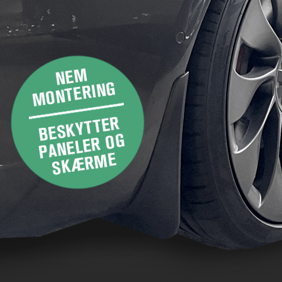 Stænklapper/mud flaps - passer til Tesla Model 3