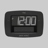 Fronten af en park solar fs42 parkeringsskive. Der viser tallet 12.