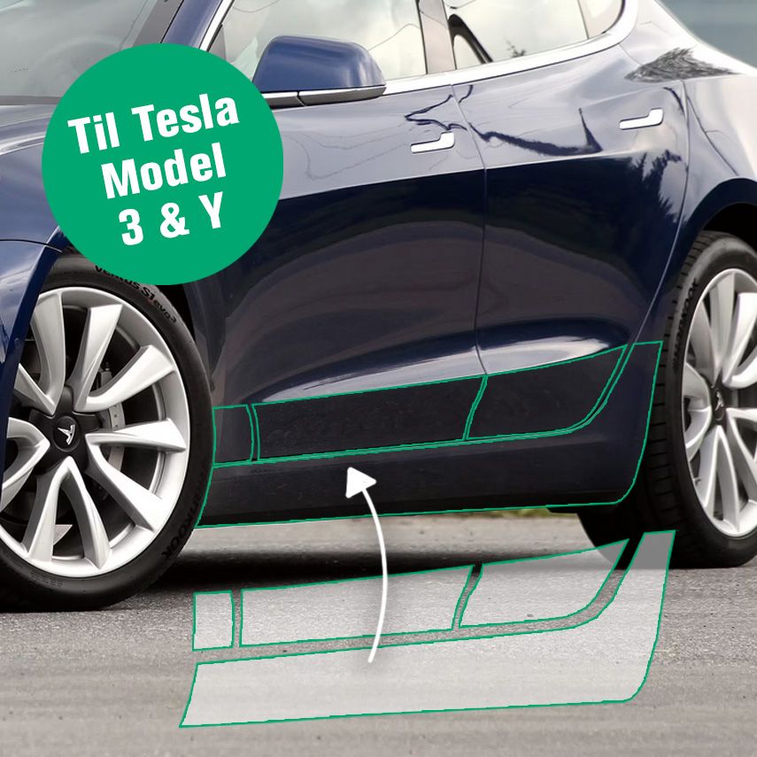 KPMF Premium Beskyttelsesfolie til Tesla Model 3/Y. DIY-kit